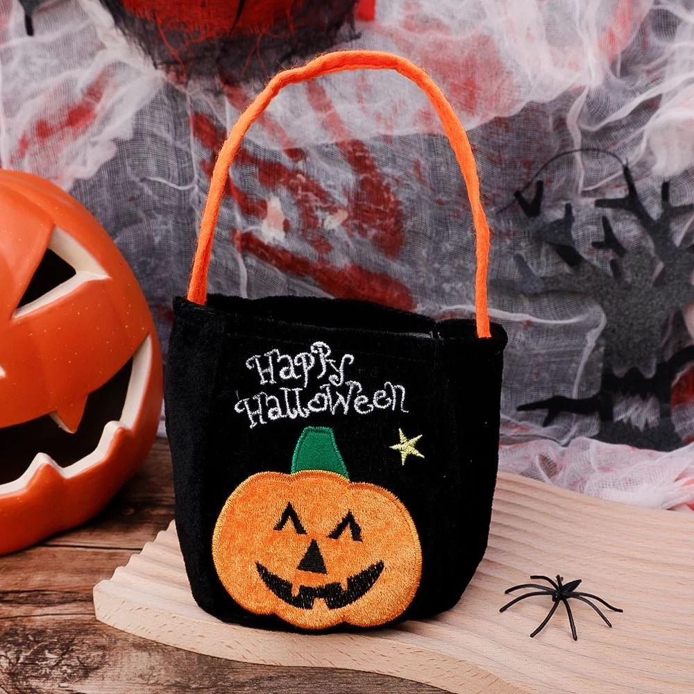Ghost Halloween Candy Bag Trick Or Treat Pumpkin Candy Bag Cute Gift Basket Party