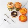 3 Pcs Cream Icing Piping Nozzle Tips,Stainless Steel Long Cream Nozzle Decor,Small Pastry Icing Piping Decorating Tools + Decorating Cleaning Brush