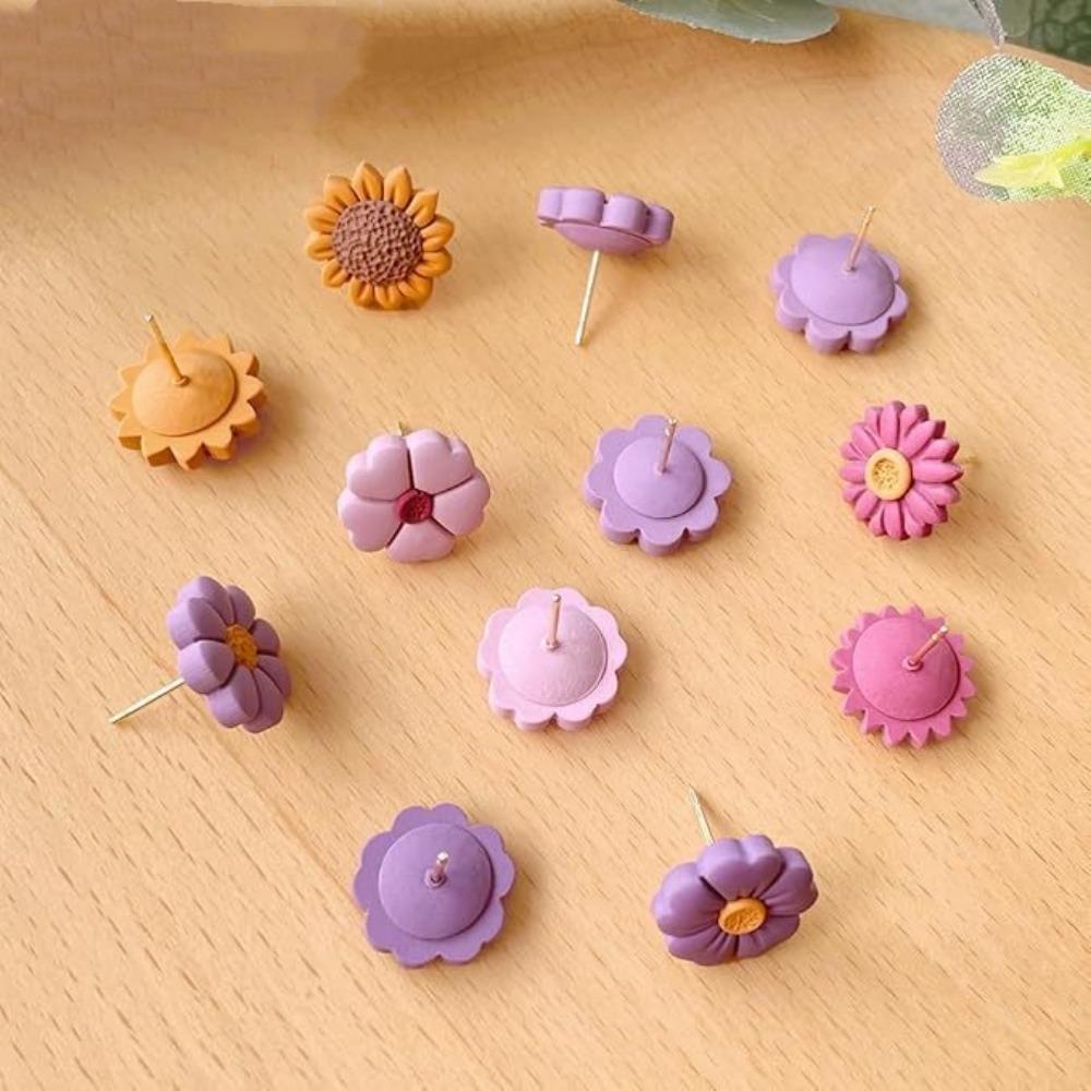 Jewelry Making Clay Earring Tools Drill Precise Position Earrings Jewelry Sculpting Tools Non-stick Homemade Craft