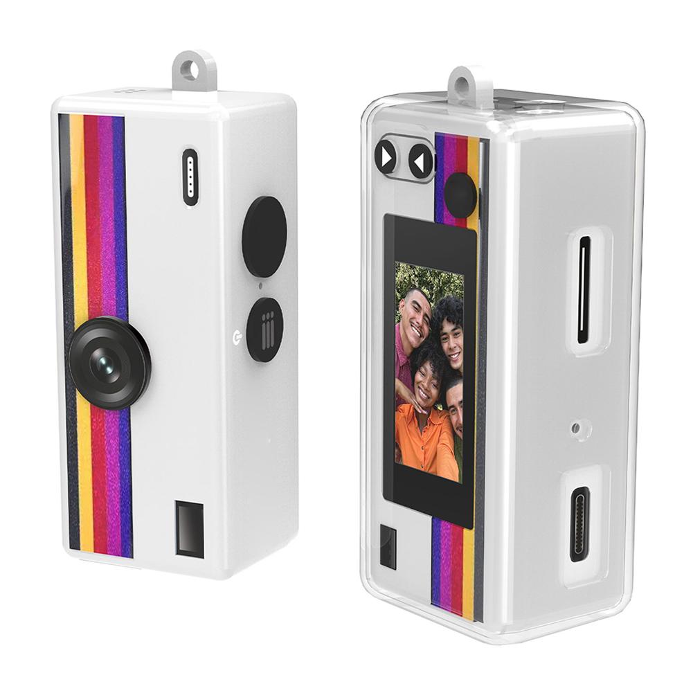 Защитный комплект для мини-камеры Kodak Charmera, набор 2 в 1 с чехлом из ТПУ и защитным стеклом для экрана