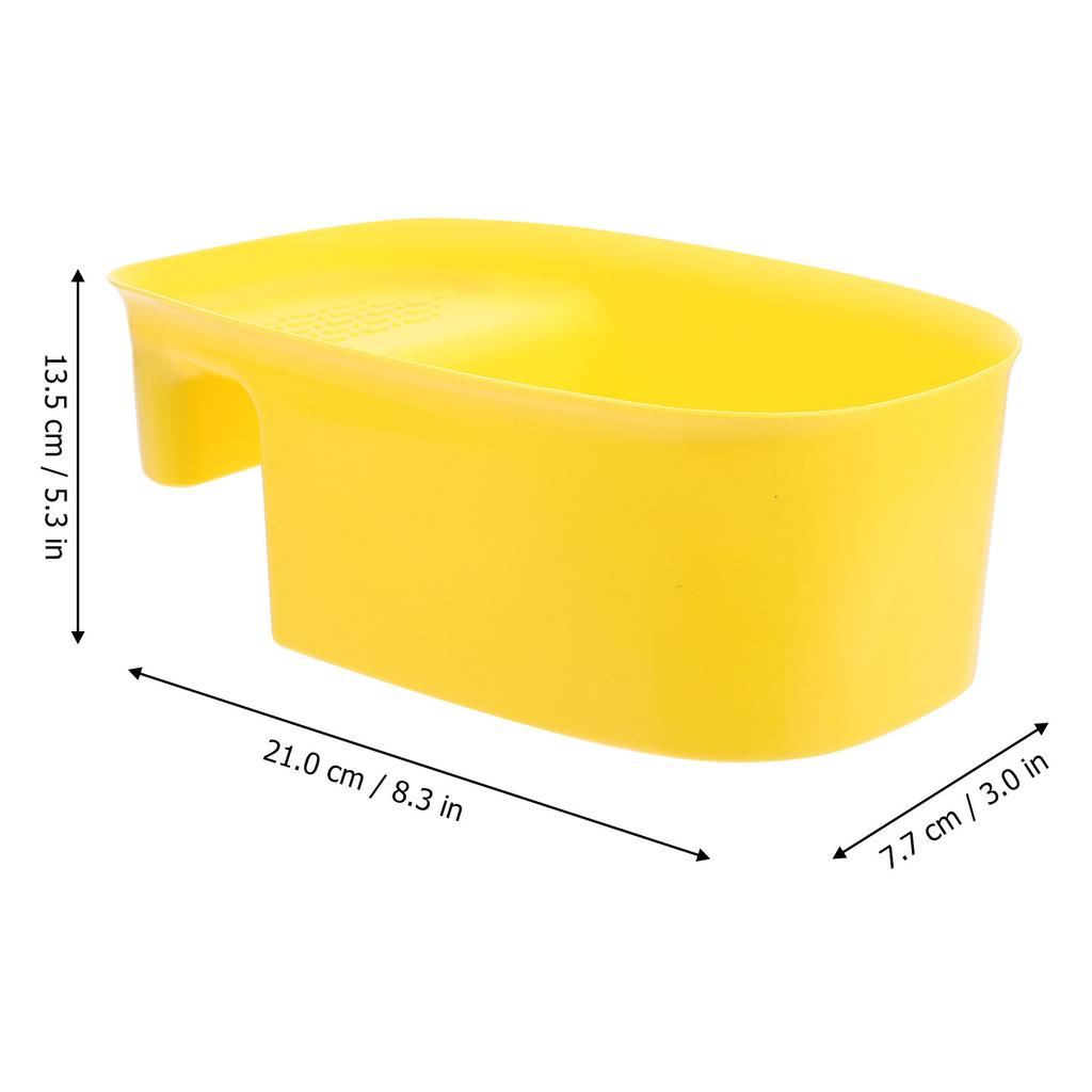 1Pcs Drain Basket Sink Colander Premium Plastic Saddle-Shaped Design for Kitchen Sink Strainer Storage Mesh Efficient Drying