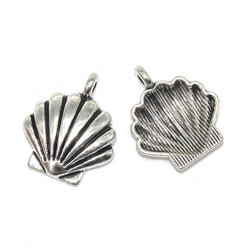 Набор из 18 самодельных украшений из сплава «Морская жизнь»: Подвески из ракушек и раковин для браслетов, ожерелий и серег