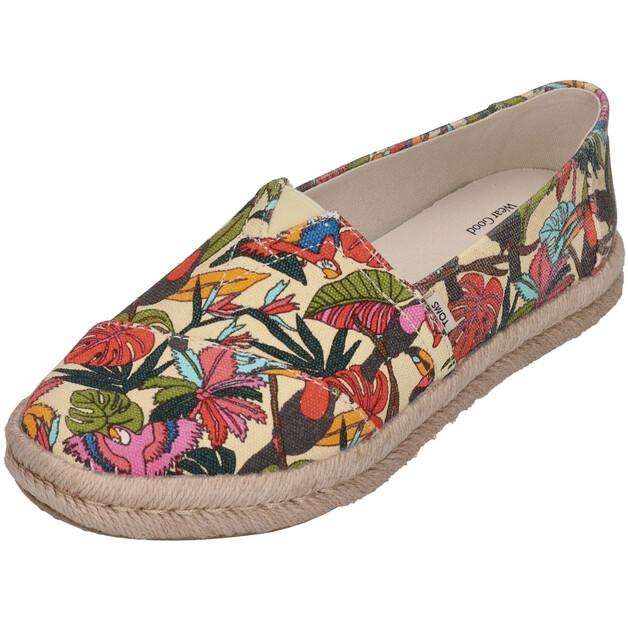 Women's Shoes TOMS Shoes Alpargata Rope 2 0 10021889 Light-almond Multicolor