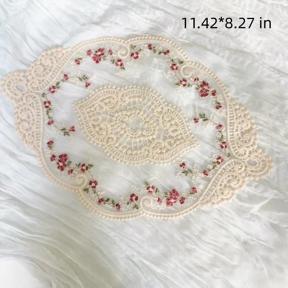 Anti-scald Vintage Lace Coaster Exquisite Plate Mat Lace Doilies Flower Coasters Wedding