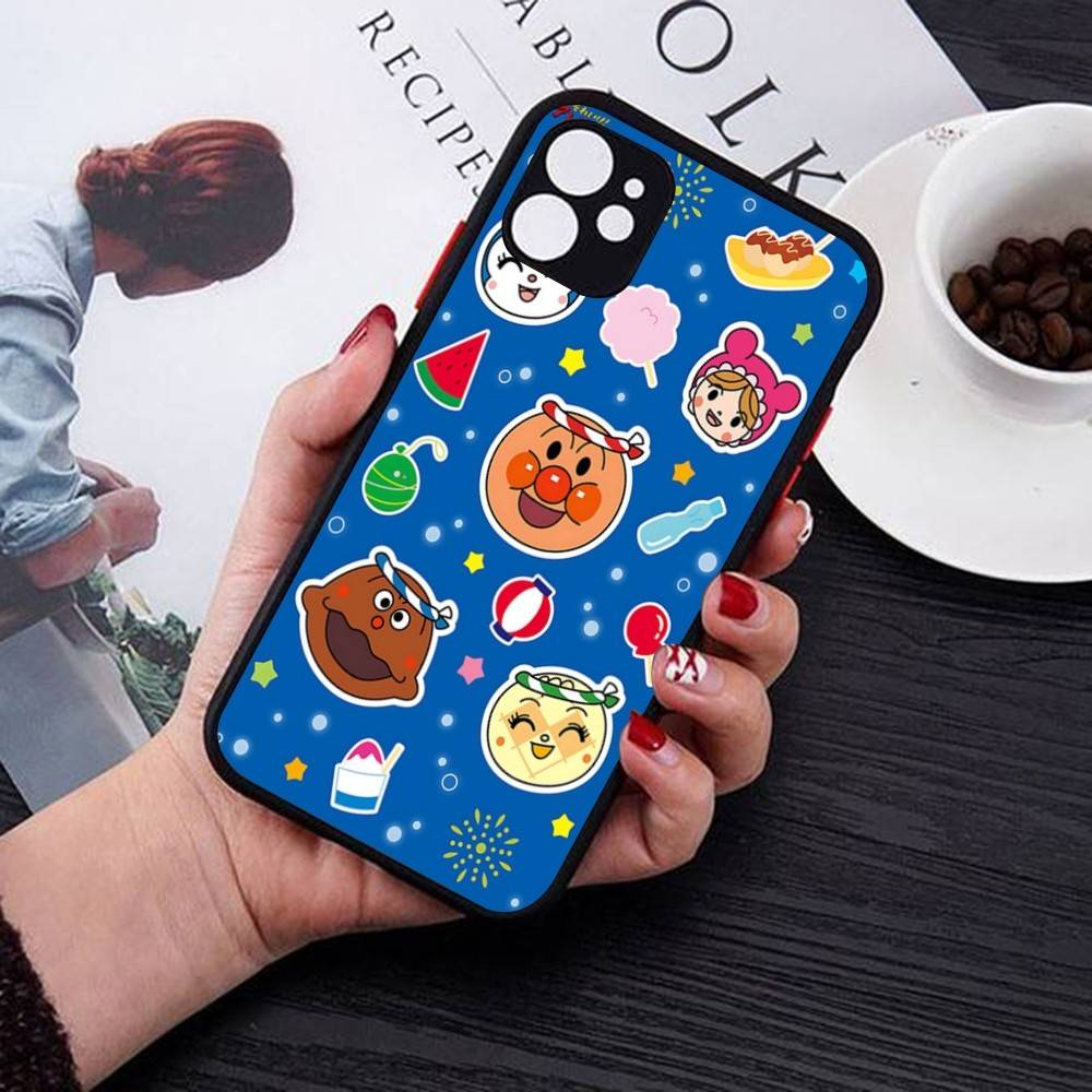 Cartoon Cute Fashion A-anpanmanes Matte Transparent Phone Cover For IPhone Case 16 15 14 13 12 11 Pro Max X XS Max Plus