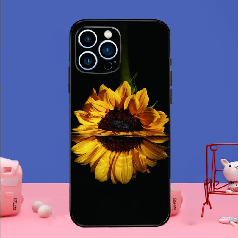 Sunny Sunflower Phone Case For iPhone 16 15 14 13 12 11 17 Pro Max Plus 12 13 mini 16e 17 Air Bumper Cover