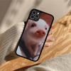 Cute Pig Phone Case Silicone PC+TPU Case for iPhone 11 12 13 Pro Max 8 7 6 Plus X SE XR Hard Fundas
