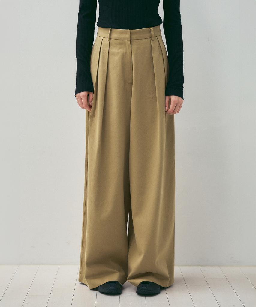CITTA Like Skirt Maxi Wide Slacks_Ctb554(Beige)