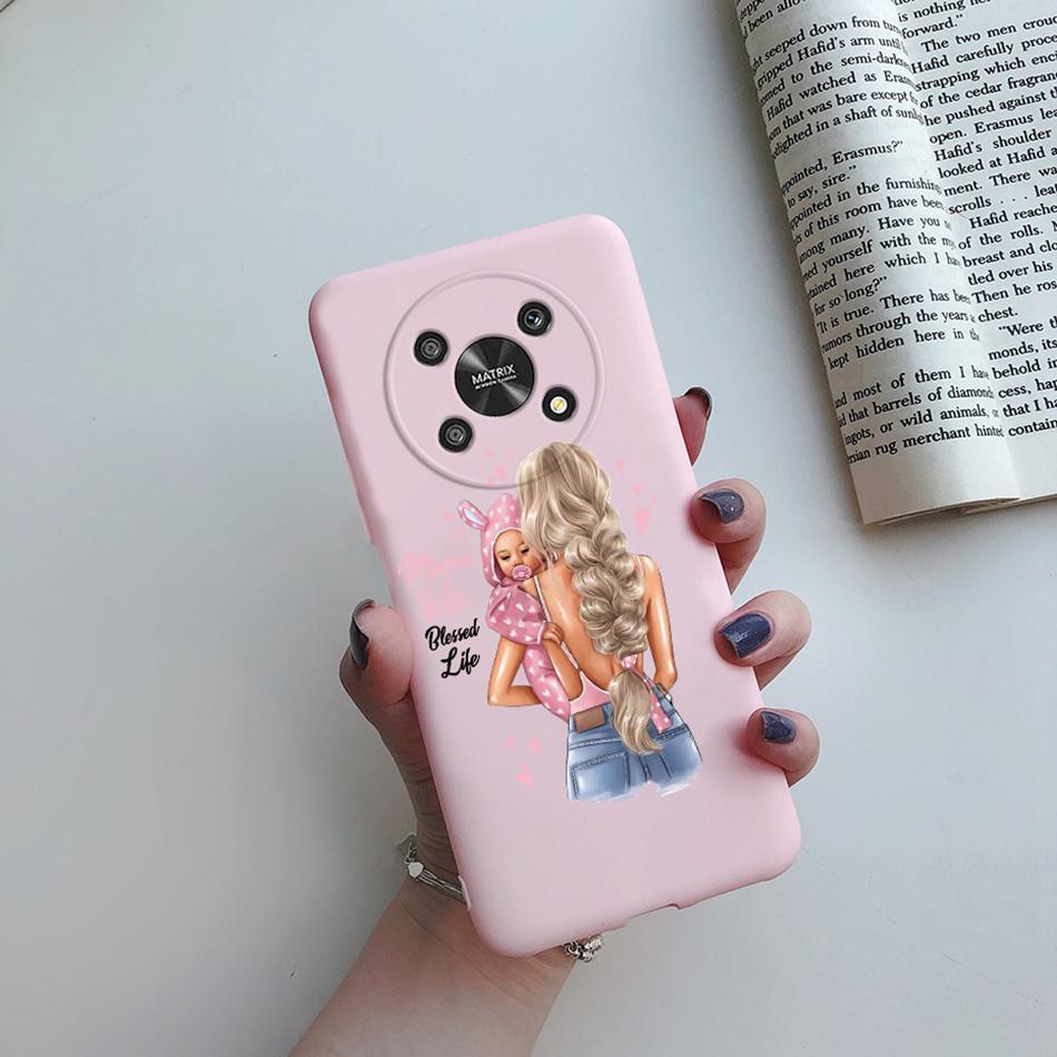 Case For Honor Magic 4 LITE X30 X9 5G Back Cover Super Mom Baby Fashion Girls Soft Phone Case Silicone Funda For Honor X30 Capa