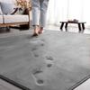 Aicomri Carpet Rug, 1.5 Tatami Mat Size, 130x185cm, 15mm Thick, Washable, Non-Slip, Flannel, Anti-Mite, Antibacterial, Water-Repellent, Compatible Wit