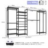 Fainyearn Clothes with Large Clothing Steel Shelf Height Clothes Width X Depth X Height 182cm Rack, Sturdy, Expandable, Wardrobe, Shelves, Capacity,