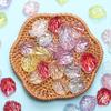 Fashion AB Colorful for Jewelry Making 10pcs/bag 18*21mm Handmade Material Acrylic with Holes Cabbage Leaf Petal Beads