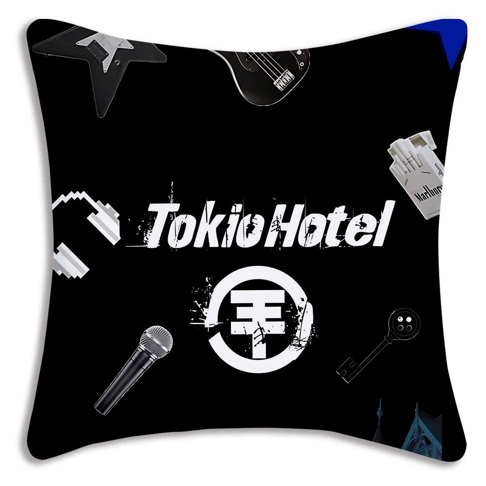 Горячая Рок-группа Tokios Hotels Наволочки Мультяшная Декоративная Подушка для Дивана Дома Двусторонняя Печать Короткий Плюш Милая Наволочка
