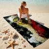 1Pc Grinch Christmas Spirit Beach Towel, Quick Dry, Multi-Use for Beach Pool Gym Yoga Home Travel, Christmas, Halloween, Xmas Gift S589