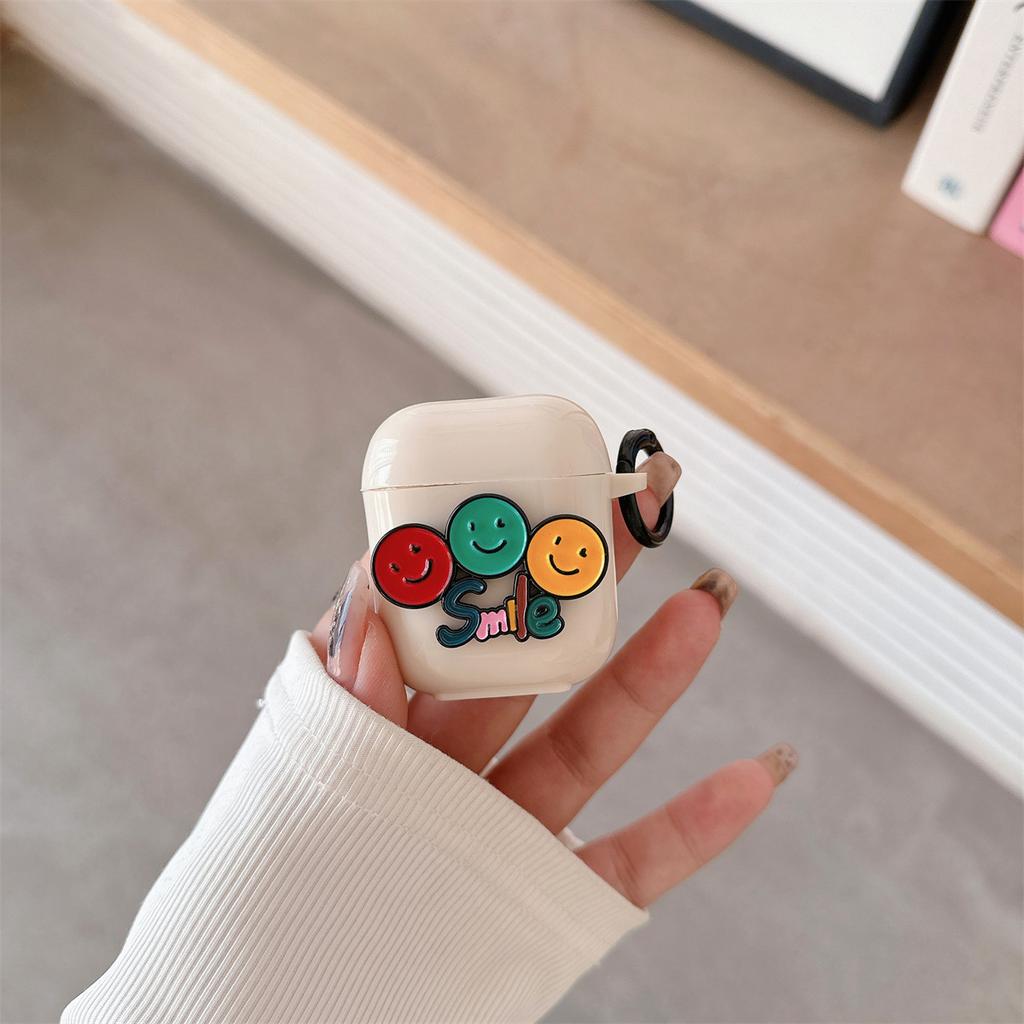 Ins Интернет-знаменитость смайлик пентаграмма для чехла наушников AirPods pro милый яблоко 2 3 поколение защитный чехол женский 1