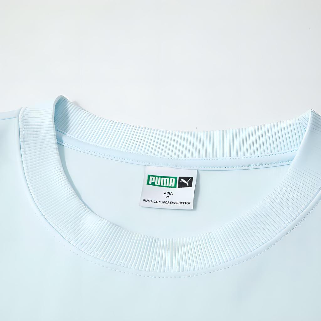 Puma Повседневная толстовка с круглым вырезом и длинным рукавом, унисекс, светло-голубая 627878-23