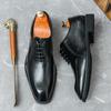Модные итальянские брендовые мужские туфли с острым носком, высококачественные мужские туфли из спилка, повседневная кожаная обувь, бесплатная доставка