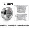 Алюминиевый 3/8" NPT внутренняя приварная бобышка, приварной фитинг 4 шт.