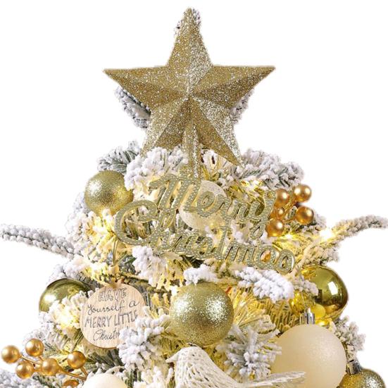 Мини-елка, искусственная настольная елка с шишковидными шариками, светодиодная подсветка на батарейках