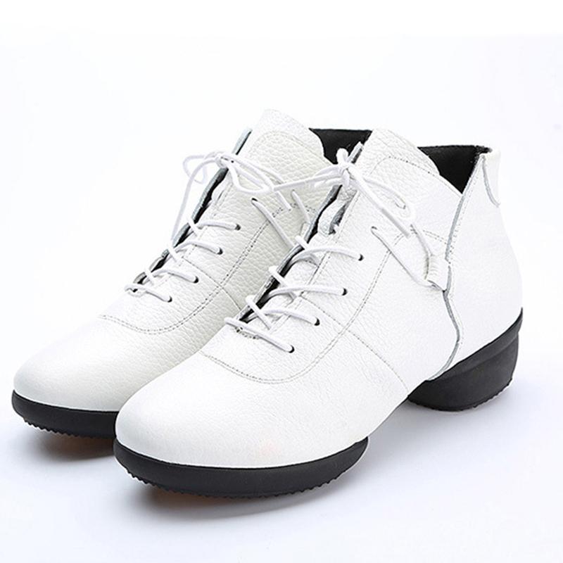 Женская танцевальная обувь из натуральной кожи, женская обувь для современных танцев, женская джазовая обувь, мягкая подошва, четыре сезона, женская обувь для латиноамериканских танцев