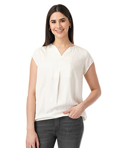 FYLTR Women's Fashion Top with Short Sleeves & Elastic Waist | Tops for Women | Tops for Women Western