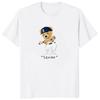 Teddy Bear Playing Badminton Tshirt Exercise Clothing Short Sleeve Tops Graphics Kawaii Unisex Women Short Sleeve Printed Shirt Top
