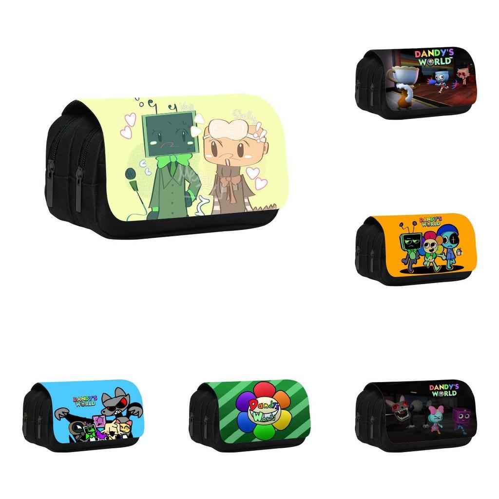 World Dandys Sunflower Design Nylon Pencil Case With Two Layers For Use School