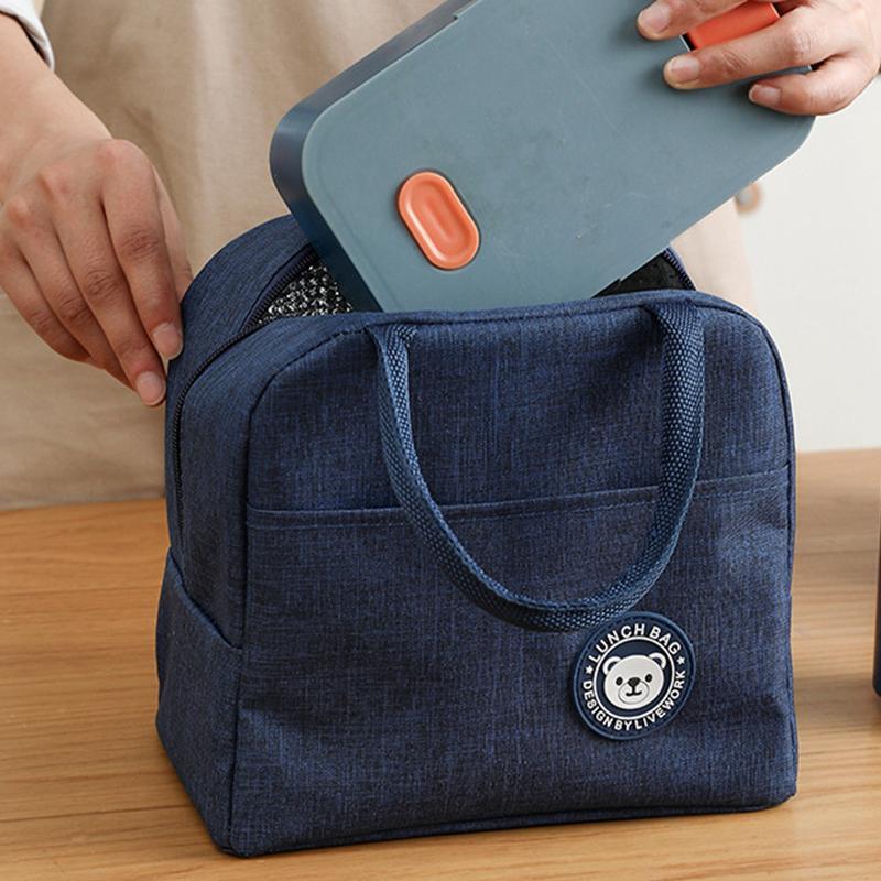 1Pcs Cooler Bag Travel Lunch Box Bag