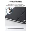 Чехол ELECOM для iPad 10.9 10-го поколения / 11 дюймов 11-го поколения, тонкий, с клапаном, из мягкой кожи, подставка с 7 положениями, функция сна/пробуждения, угол для рисования, черный TB-A25RWVDBK
