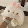 Fluff Sheep Ear Bucket Hat Soft Dome Hat Y2K Plush Pullover Hat  Outdoor