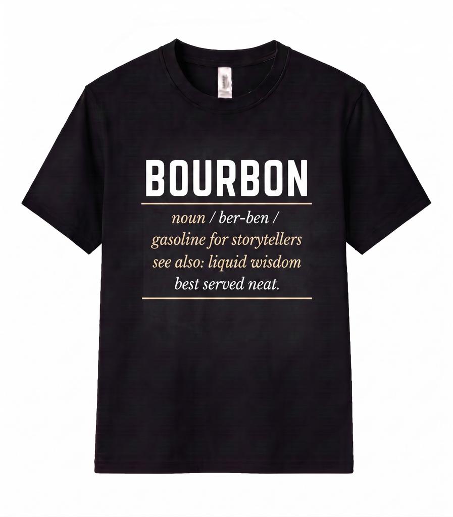 Bourbon Definition Tee Funny Whiskey Lover Gift Unisex T Shirt Graphic Retro Top Unisex T-Shirt