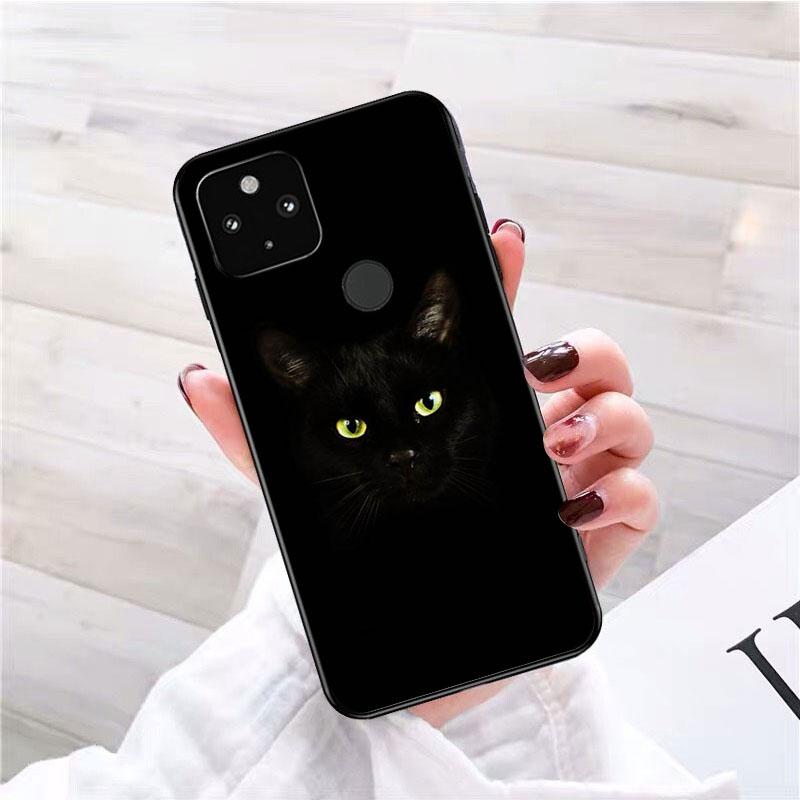 Чехол для телефона с черным кошачьим взглядом для Google Pixel 7 Pro 7 6A 6 Pro 5A 4A 3A Pixel 4 XL Pixel 5 6 4 3 XL 3A XL 2 XL