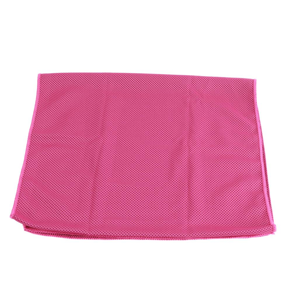 Cooling Sports Towel in Magenta Perfect for Gym Yoga and Outdoors
