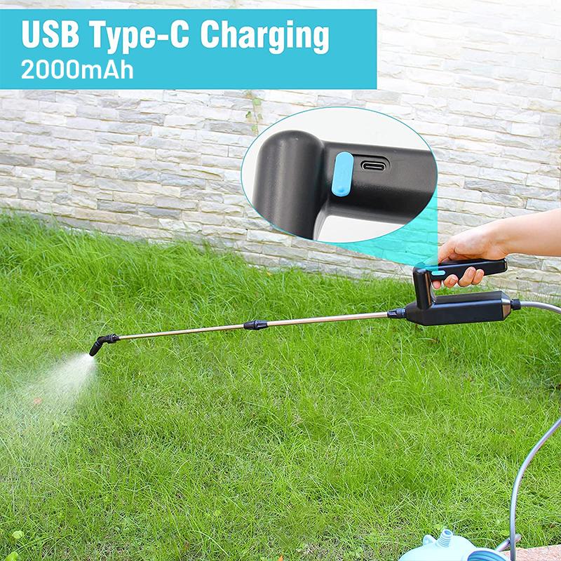 Electric Sprayer Gun Garden Automatic Atomization 3/5/8M USB Charge Plant Sprayer Bottle Sprinkler Watering Can Garden Irrigation