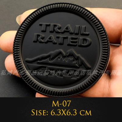 3D Metal Emblem 4X4 Trail Rated Badge High Country Logo Stickers For Jeep Wrangler Patriot Car Styling Car Stickers Accessories po1