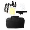 Bb Clarinet Engineering Plastic Ni Plated Key Professional Clarinet with Gloves Shoulder Strap