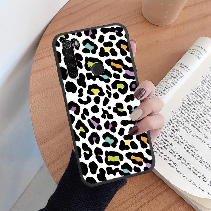 Case For Redmi Note 8 8T Soft Silicone TPU Back Cover Case Protective Coque For Redmi Note8 Shell 8 T Leopard Painted Bumper