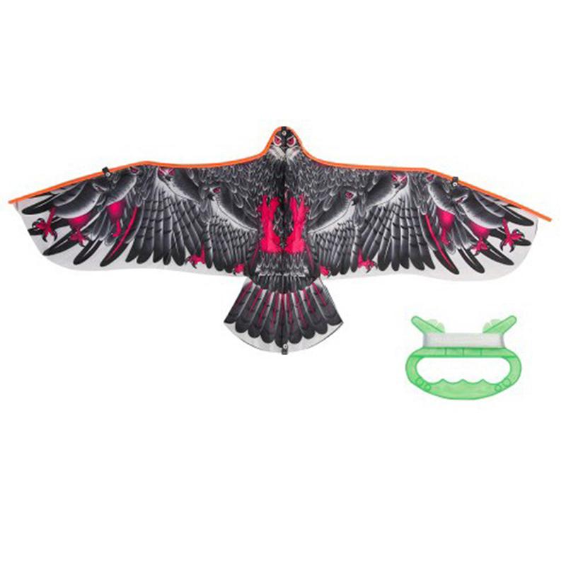 1,1 м плоский воздушный змей с 30-метровой линией воздушных змеев, детские воздушные змеи с летающими птицами, ветроуказатель, уличные игрушки, садовые тканевые игрушки для детей, подарок