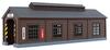 Rokuhan Z Gauge Wooden Engine Shed Dark Brown S051-1