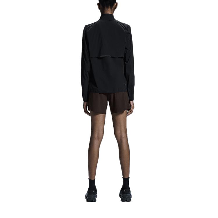 On Weather Insulated Outdoor Casual Sports Zip-Up Stand Collar Jacket Women Jackets Black 1WE30080553