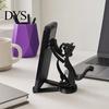Изогнутый держатель для телефона с функцией подъема 3D-печатный держатель для мобильного телефона, цельнолитой подставка, устойчивая поддержка в форме лазающего кота для просмотра видео