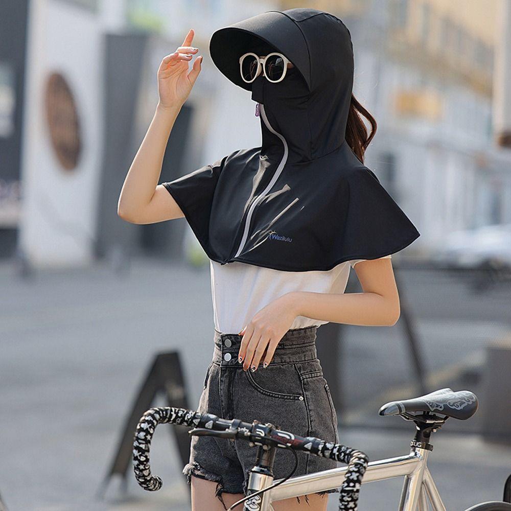 Face Mask Hat Fisherman Cap Climbing Neck Flap Cap Protection Face Cap Cycling Sun Hat Ice Silk