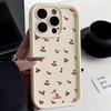 Стильный чехол для телефона с вишнями в корейском стиле для Samsung Galaxy S26 S25 S24 S23 S22 Ultra Plus FE A16 A36 A56 A52 A53 A35 A55 5G Мягкая крышка