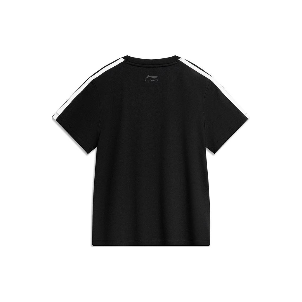 Женская черная футболка Li Ning Sports Life Collection AHSU712-2