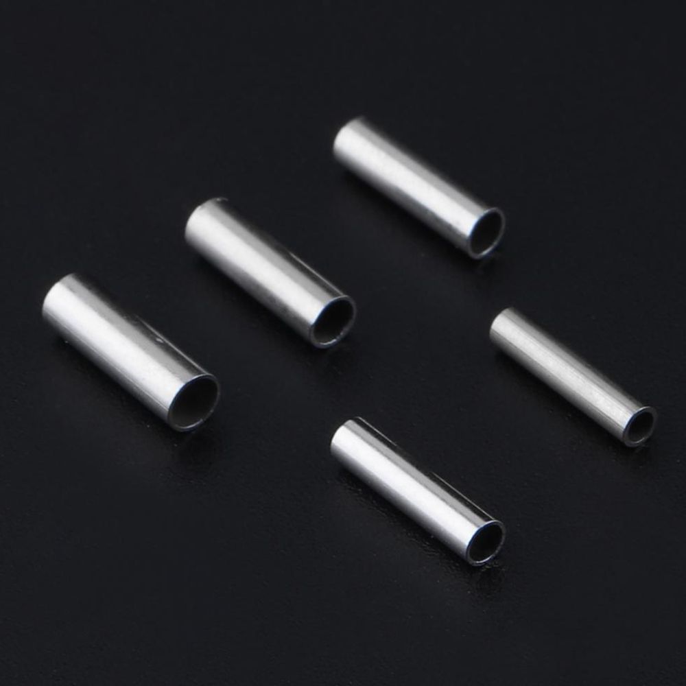 Copper Stainless Steel Crimp Sleeves Connector Fishing Wire Pipe Fishing Line Tube Tackle Tools