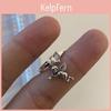 Ring Silver Color Angel Woman Punk Hip Hop Couple Rings Party Jewelry Gift Adm