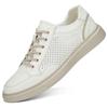 Fashion Genuine Leather Casual Shoes For Men High Quality Comfy Sneakers Fashion Luxury Brand Lace-up Outdoor Breathable Walking Shoes