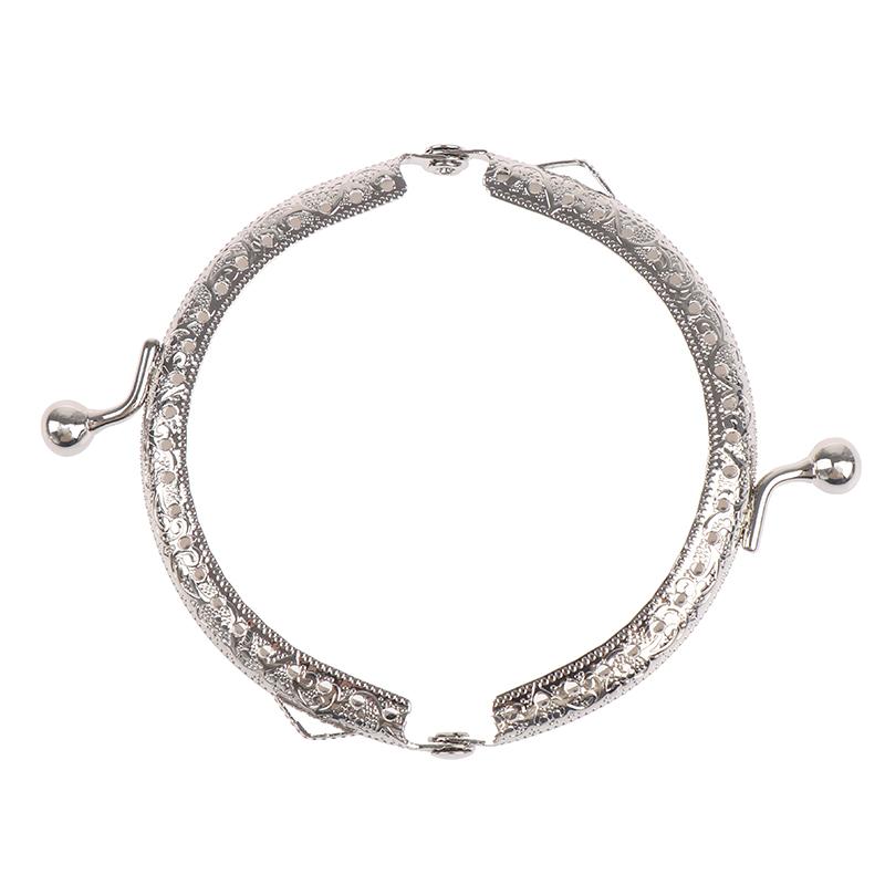 Круглый металлический каркас 8,5 см, кошелек с ручкой, клатч, сумка с застежкой, фурнитура для сумок