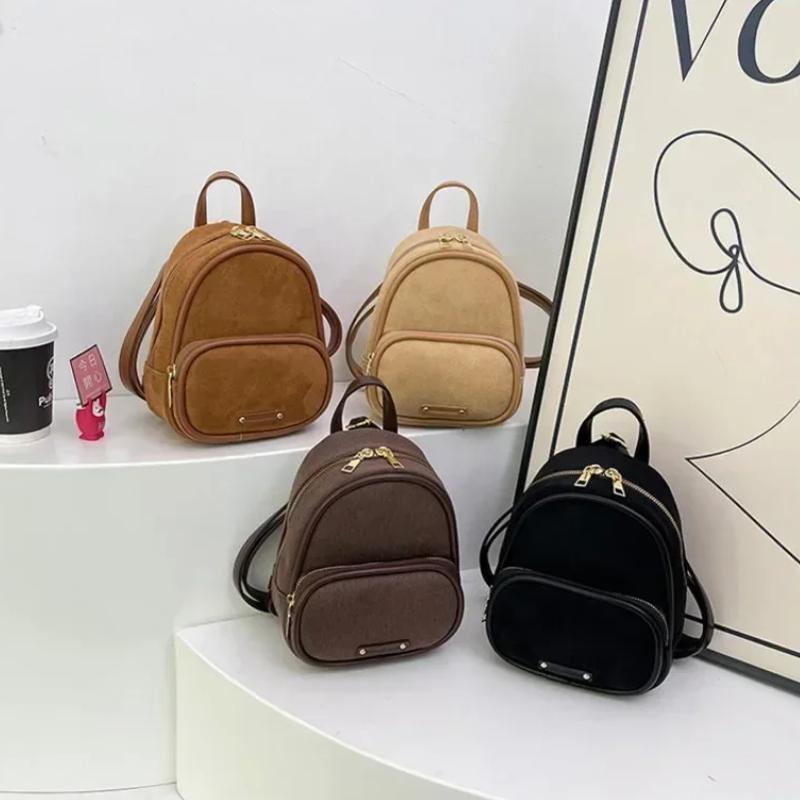 Минималистичный универсальный ретро-рюкзак на молнии для женщин, высококачественный корейский вариант для отдыха и поездок на работу