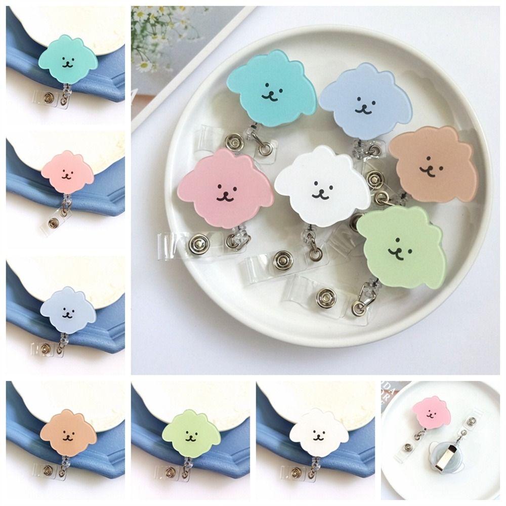 Animals Nurse Badge Reel Name Tag ID Card Holder Retractable Badge Holder Office School Supplies